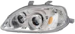Honda Civic Anzo Projector Headlights - with Halo Chrome - 121072