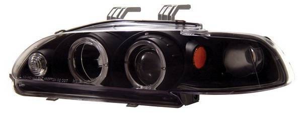 Honda Civic 4DR Anzo Projector Headlights - with Halo Black - 1PC - 121064