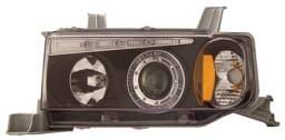 Scion xB Anzo Projector Headlights - with Halo Black - 121117