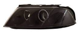 Volkswagen Passat Anzo Projector Headlights - with Halo Black - 121134