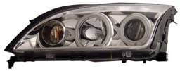 Ford Focus Anzo Projector Headlights - with Halo - Chrome & Clear with Amber Reflectors - CCFL - 121168