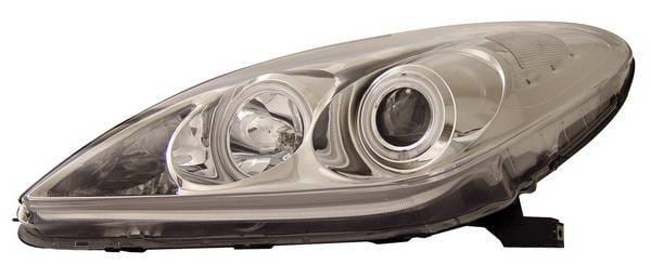 Lexus ES Anzo Projector Headlights - with Halo - Chrome & Clear with Amber Reflectors - CCFL - 121173