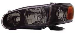Toyota Corolla Anzo Headlights - Black with Amber Reflectors - 121182