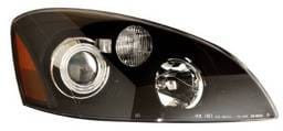 Nissan Altima Anzo Projector Headlights - Black & Clear with Halos - 121227