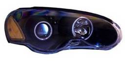 Chrysler Sebring 2DR Anzo Projector Headlights - Black & Clear with Halos - 121230