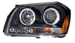 Dodge Magnum Anzo Projector Headlights - Black - 121220