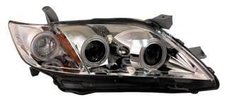 Toyota Camry Anzo Projector Headlights - G2 Chrome & Clear with Halos - 121222