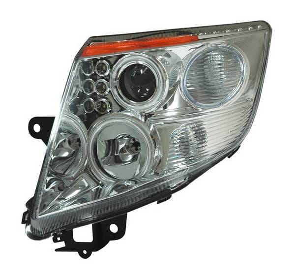 Nissan Sentra Anzo Projector Headlights - Halo Chrome & Clear Amber- CCFL - 121257