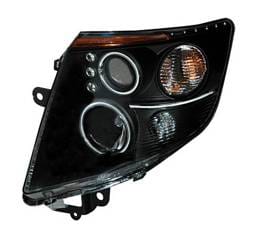 Nissan Sentra Anzo Projector Headlights - Black & Clear with Amber Reflectors - 121263