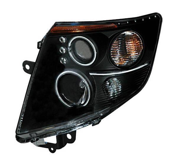 Nissan Sentra Anzo Projector Headlights - Black & Clear with Amber Reflectors - 121263
