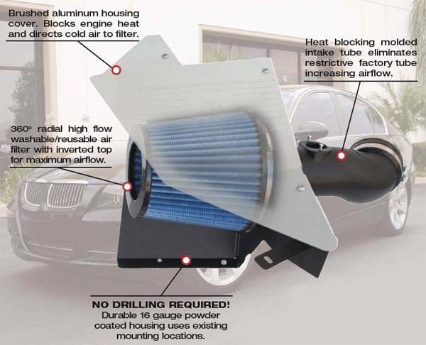 E90 Stage 2 Cold Air Intake - 325 330