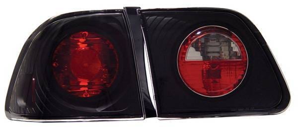 Honda Civic 4DR Anzo Taillights - Black - 221068