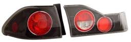 Honda Accord 4DR Anzo Taillights - Black - 221041