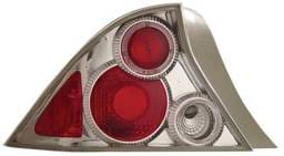 Honda Civic 2DR Anzo Taillights - with Halo - Chrome - 221045