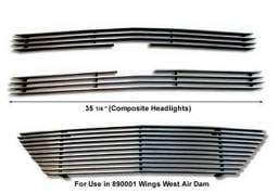 Chevrolet S10 Wings West Billet Grille Set - 3PC - 302020