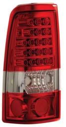 GMC Sierra Anzo LED Taillights - Red & Clear - 311010