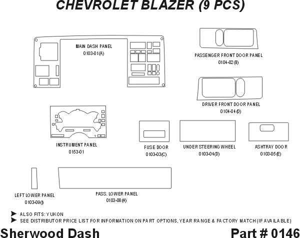 GMC Yukon Sherwood 2D Flat Dash Kit thumbnail 5
