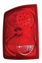 Dodge Dakota Anzo LED Taillights - Red & Clear - 311067