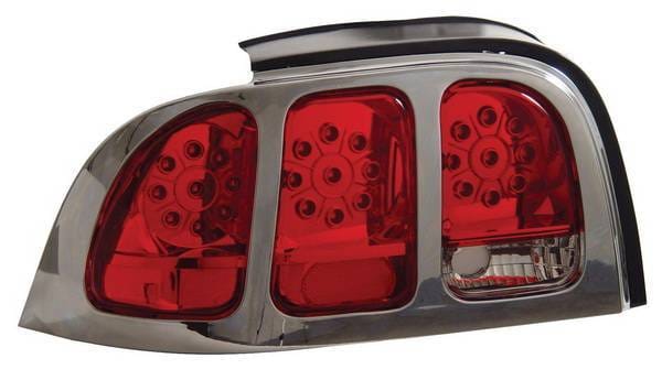 Ford Mustang Anzo LED Taillights - Red & Clear - 321021