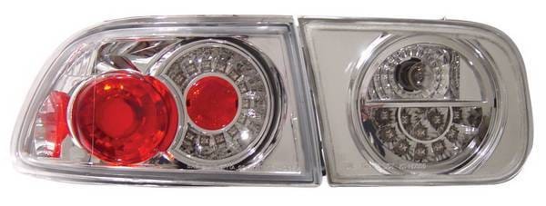 Honda Civic 2DR & 4DR Anzo LED Taillights - Chrome - 321069
