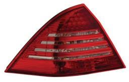 Mercedes-Benz C Class Anzo LED Taillights - Crystal Lens - Red & Clear - 321047