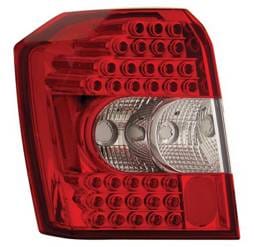 Dodge Caliber Anzo LED Taillights - Crystal Lens - Red & Clear - 321110