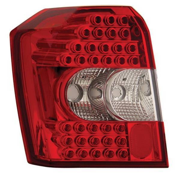 Dodge Caliber Anzo LED Taillights - Crystal Lens - Red & Clear - 321110