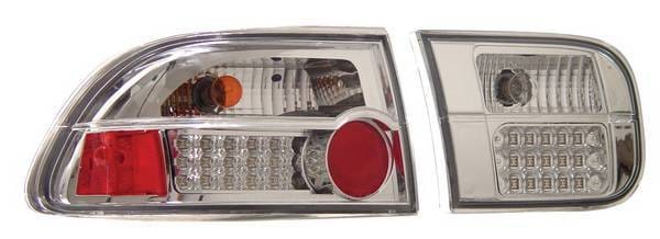 Honda Civic 2DR & 4DR Anzo LED Taillights - G2 - Chrome - 321087