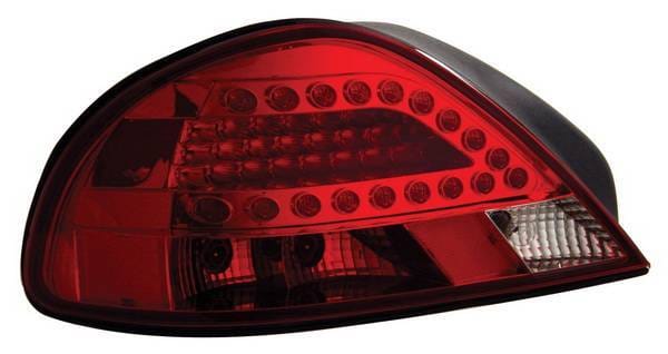 Pontiac Grand Am Anzo LED Taillights - Red & Clear - 321093