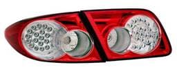 Mazda 6 Anzo LED Taillights - Red & Clear - 4PC - 321183
