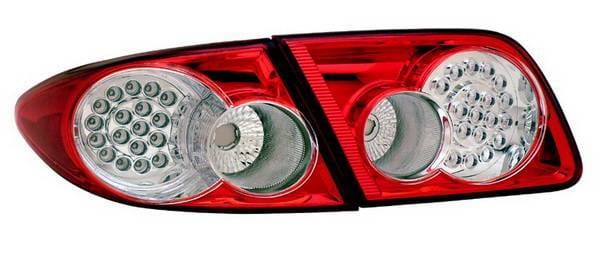 Mazda 6 Anzo LED Taillights - Red & Clear - 4PC - 321183