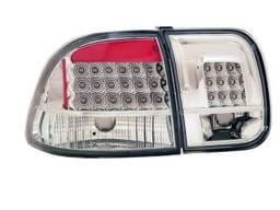 Honda Civic 4DR Anzo LED Taillights - All Chrome - 4PC - 321156