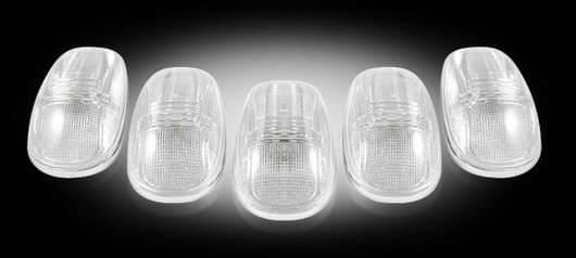Recon Clear Cab Lens with Chrome Base Wiring and Amber LED
