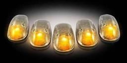 Recon Smoked Cab Lens with Black Base Wiring and Amber LED