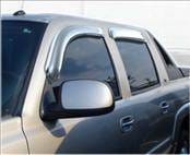 Chevrolet Avalanche AVS Ventvisor Deflector - Chrome - 4PC - 684355