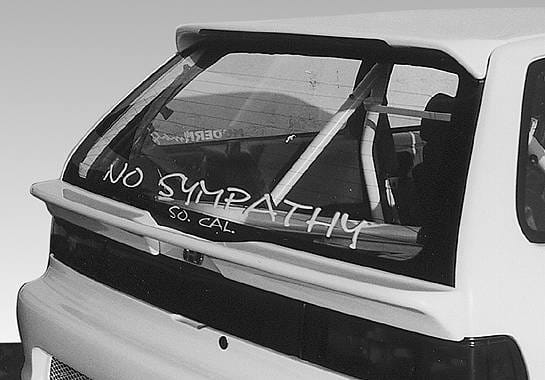 Honda Civic HB VIS Racing Custom Roof Wing with Light - 591333-V26L