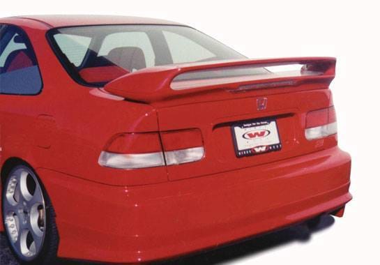 Honda Civic 2DR VIS Racing Custom Tunnel Twin Wing with Light - 591445L