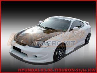 Hyundai Tiburon Bay Speed VS Side Skirts - FRP - 1177V