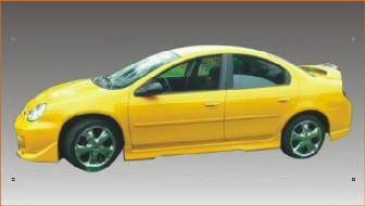 Dodge Neon 4DR Bay Speed EVO 5 Style Side Skirts - 1199EV5