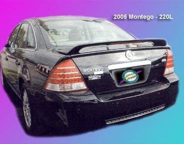 Mercury Montego California Dream Custom Style Spoiler with Light - Unpainted - 220L