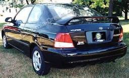 Hyundai Accent 4DR California Dream Custom Style Spoiler with Light - Unpainted - 26L