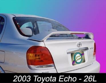 Toyota Echo California Dream Custom Style Spoiler with Light - Unpainted - 26L