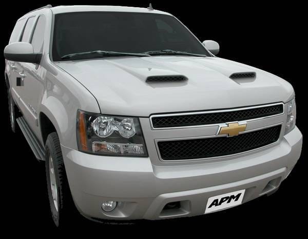 Chevrolet Tahoe APM Fiberglass with Z06 Style Scoops Functional Hood - Painted - 811430