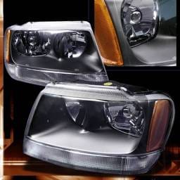 Jeep Grand Cherokee Custom Disco Black Headlights - 2LH-GKEE02JM-KS