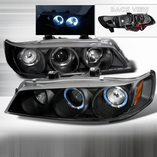 Honda Accord Custom Disco JDM Black Dual Halo Projector Headlights - 1PC - 2LHP-ACD94JM-YD