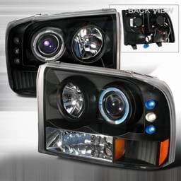Ford F250 Custom Disco Projector Headlight - LED - 2LHP-F25099JM-YD
