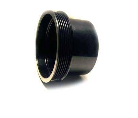 Auto Specialties Crank Pulley with 25 Percent Reduction - Hard Black Aluminum - Nitride - 826300