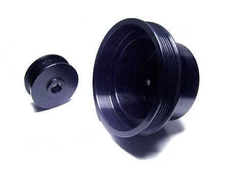 Auto Specialties Hard Black Aluminum Alternator Pulley - Full Charge 950 RPM - 826308