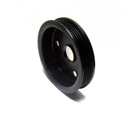 Auto Specialties Crank Pulley with 25 Percent Reduction - Hard Black Aluminim - 840097