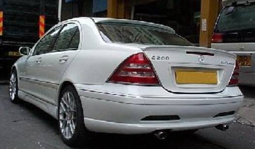 Mercedes-Benz C Class Bay Speed L-Style Rear Bumper - 3068L